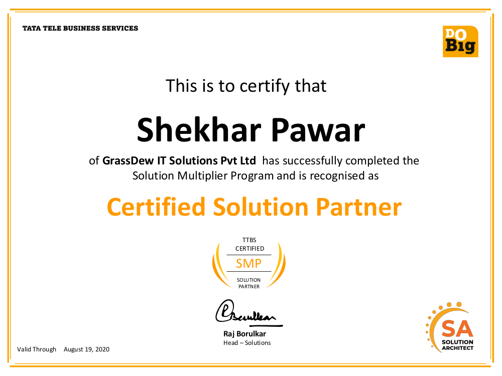 Partner Speaks - Shekhar Pawar | CEO and Founder | GrassDew IT Solutions Pvt. Ltd.